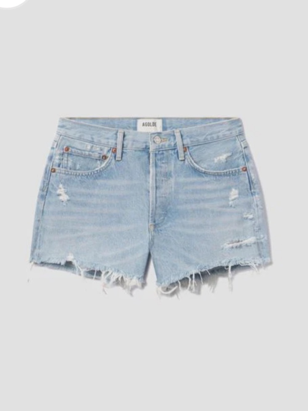 Agolde PARKER VINTAGE CUT OFF SHORT Denim Shorts - Size 29 NWOT